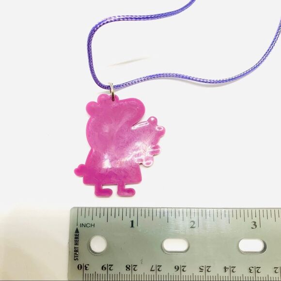 Peppa Pig & Bear Soft PVC Kid’s Necklace (W1) - Picture 4 of 4